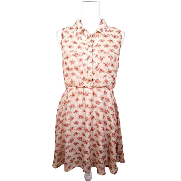 freebird Dresses & Skirts - Freebird Women's Sleeveless Floral Dress with 2 Front Pockets